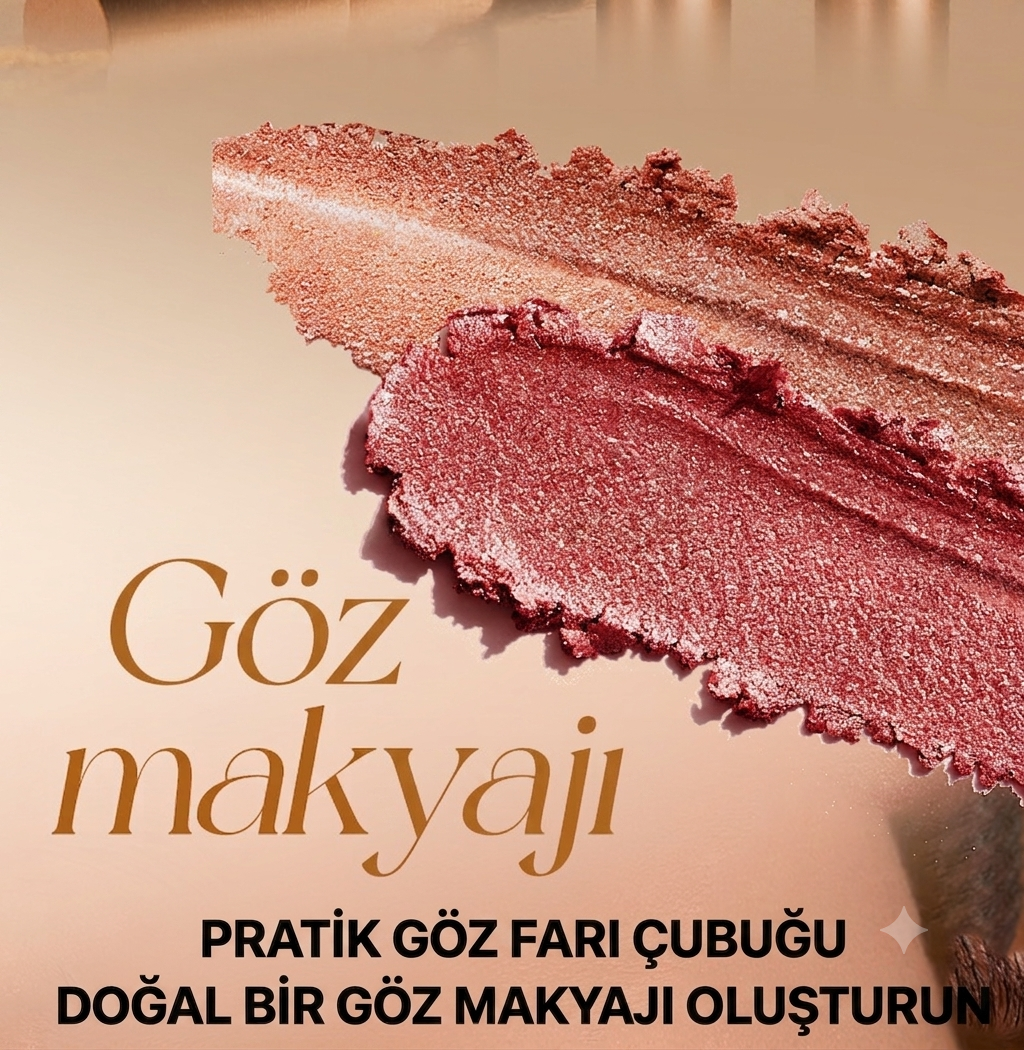 3 Renkli Gradyan Su Geçirmez Uzun Süreli Göz Farı Stick