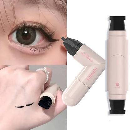 Zeonella Siyah Suya Dayanıklı Çift Taraflı Eyeliner Damga Kalem Sağ ve Sol Göz Uyumlu
